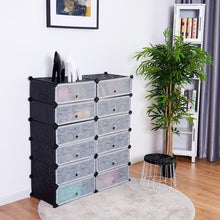 Load image into Gallery viewer, 12 Cubes Portable Shoe Rack