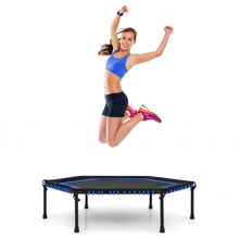 Load image into Gallery viewer, 50" Hexagonal Fitness Trampoline Exercise Rebounder with Pad-Blue