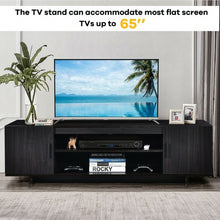 Load image into Gallery viewer, Modern TV Stand Media Entertainment Center for TV's up To 65" w/ Storage Cabinet