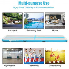 Load image into Gallery viewer, Air Track Inflatable Gymnastics Tumbling Mat with Pump-Blue