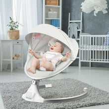 Load image into Gallery viewer, Baby Swing Electric Rocking Chair with Bluetooth Music Timer-Beige