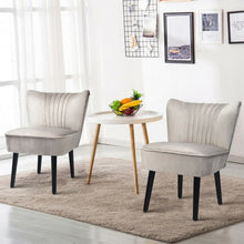 Load image into Gallery viewer, Set of 2 Armless Upholstered Leisure Accent Chair-Brown