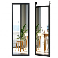 Load image into Gallery viewer, Wood Frame Full Length Hanging Mirror-Black