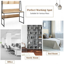 Load image into Gallery viewer, 47" Computer Desk Writing Study Table Workstation-Natural