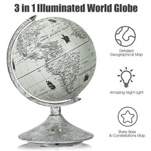 Load image into Gallery viewer, 3-in-1 LED World Globe with Illuminated Star Map