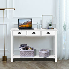 Load image into Gallery viewer, 47" Entryway Hall Table Side Desk Accent Table with Drawers Shelf