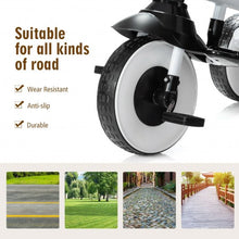 Load image into Gallery viewer, 4-in-1 Kids Baby Stroller Tricycle Detachable Learning Toy Bike-Gray