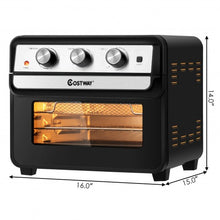 Load image into Gallery viewer, 23 QT 6-in-1 Air Fryer Toaster Oven with 9 Accessories