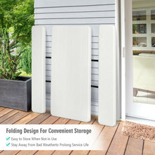 Load image into Gallery viewer, Indoor and Outdoor Folding Picnic Table Bench Set with Wood-like Texture-White