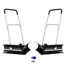 Load image into Gallery viewer, Dual Rolling Snow Pusher w/ 6" Wheels & Adjustable Handle