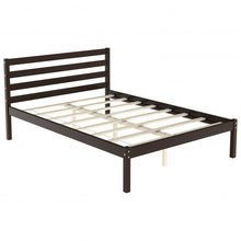 Load image into Gallery viewer, Full Size Bed frame Foundation with Solid Wooden Slat Suppor