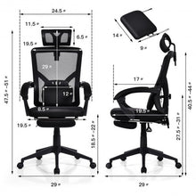 Load image into Gallery viewer, High Back Office Recliner Chair with Adjustable Headrest and Footrest