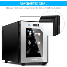 Load image into Gallery viewer, 6 Bottle Freestanding Thermoelectric Wine Cooler Freestanding
