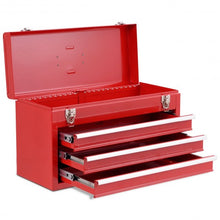 Load image into Gallery viewer, Portable Garage Mechanic Tool Cabinet Box with 3 Drawers