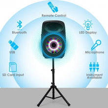 Load image into Gallery viewer, AKUSTIK 15'' 1600W Portable PA Speaker System