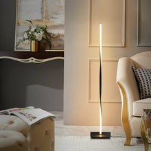 Load image into Gallery viewer, 48" Helix LED Floor Lamp Modern Standing Pole Light-Black