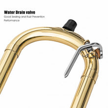 Load image into Gallery viewer, B Flat Trombone Golden Brass with Mouthpiece