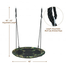 Load image into Gallery viewer, 40" Flying Saucer Tree Swing Outdoor Play Set w/ Adjustable Ropes Gift for Kids