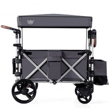 Load image into Gallery viewer, 2 Passenger Push Pull Stroller with Adjustable Handle Bar