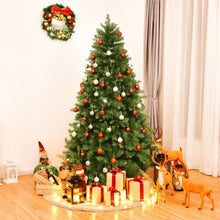 Load image into Gallery viewer, Pre-Lit Artificial PVC Christmas Tree with LED Lights & Stand-7'