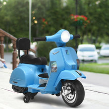 Load image into Gallery viewer, 6V Kids Ride On Vespa Scooter Motorcycle for Toddler-Dark Blue