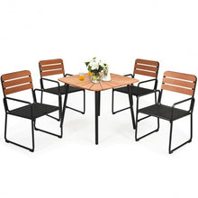 Load image into Gallery viewer, 5PCS Outdoor Patio Dining Table Set Aluminium Frame