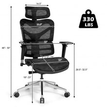 Load image into Gallery viewer, Ergonomic Mesh Adjustable High Back Office Chair with Lumbar Support-Black