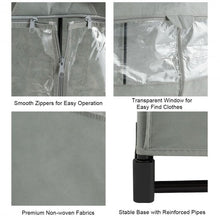 Load image into Gallery viewer, Portable Wardrobe Clothes Storage Organizer Closet with Hanging Rack