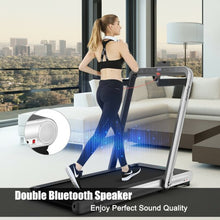 Load image into Gallery viewer, 4.75HP 2 In 1 Folding Treadmill with Remote APP Control-Silver