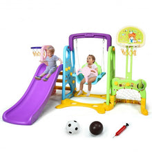 Load image into Gallery viewer, 6 in 1 Climber Swing Basketball Hoop Football Gate