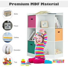 Load image into Gallery viewer, 3-Tier Kids Storage Shelf Corner Cabinet with 3 Baskets