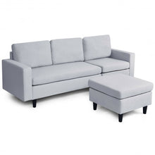 Load image into Gallery viewer, Convertible Sectional L-Shaped Couch with Reversible Chaise-Gray