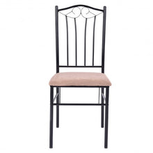 Load image into Gallery viewer, 5 pcs Dining Set Wooden Table and 4 Cushioned Chairs