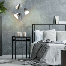 Load image into Gallery viewer, 64" 3-Light LED Floor Lamp Reading Light for Living Room Bedroom-Silver