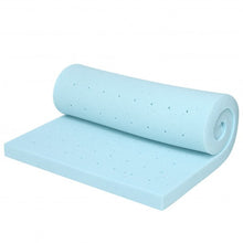 Load image into Gallery viewer, 4" Gel Injection Memory Foam Mattress Top Ventilated Mattress Double Bed-Twin Size