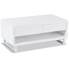 Load image into Gallery viewer, Bluetooth Speakers Drawer LED Light Modern Coffee Table