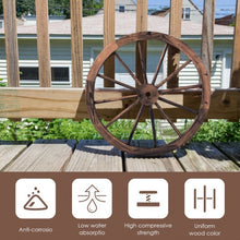 Load image into Gallery viewer, Set of 2 30-inch Decorative Vintage Wood Wagon Wheel