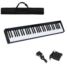 Load image into Gallery viewer, 61-Key Portable Digital Stage Piano with Carrying Bag-Black