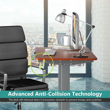 Load image into Gallery viewer, Electric Height Adjustable Standing Desk with Memory Controller-Brown