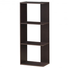 Load image into Gallery viewer, 3-tier Freestanding Decorative Storage Wooden Bookcase