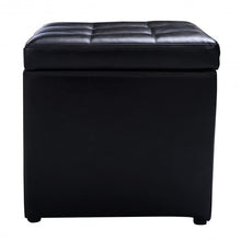 Load image into Gallery viewer, Foldable Cube Ottoman Pouffe Storage Seat