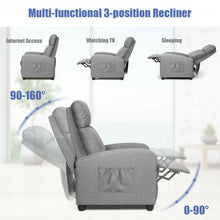 Load image into Gallery viewer, PU Leather Massage Recliner Chair with Footrest-Gray