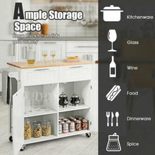 Load image into Gallery viewer, Heavy Duty Rolling Kitchen Cart-White