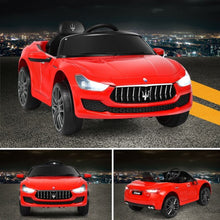 Load image into Gallery viewer, 12V Remote Control Maserati Licensed Kids Ride on Car-Red