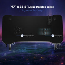 Load image into Gallery viewer, Gaming Desk Z-Shaped Computer Office Table with Gaming Handle Rack