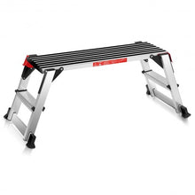 Load image into Gallery viewer, 330 lbs Aluminum Folding Non-slip Drywall Step Stool Ladder