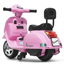 Load image into Gallery viewer, 6V Kids Ride On Vespa Scooter Motorcycle for Toddler-Pink
