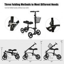 Load image into Gallery viewer, Medical Knee Scooter for Foot Injuries Ankles Surgery-Black