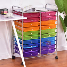 Load image into Gallery viewer, 20 Drawers Storage Rolling Cart Studio Organizer-Multicolor