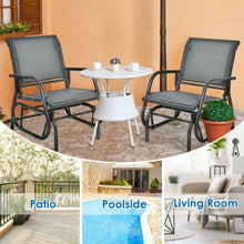 Load image into Gallery viewer, Outdoor Single Swing Glider Rocking Chair with Armrest-Gray